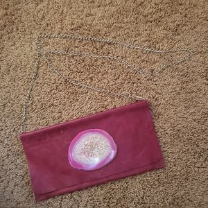 Krava Geode Leather Purse Clutch